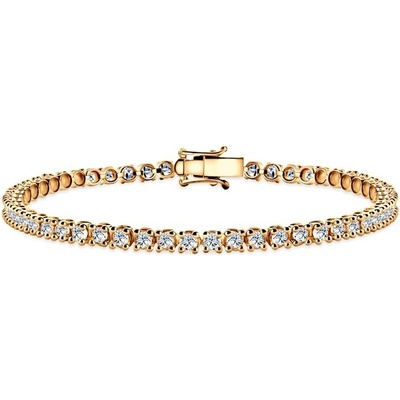 SAVICKI Tenisový náramok The Light 3,2 mm žlté zlato, diamanty SAV-B-TENIS-17CM-32SZ-22K-585-BDNAT-Z