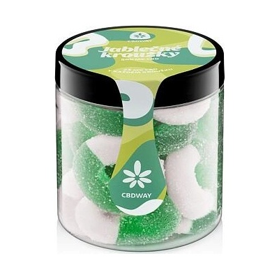 CBD WAY Kyselé želé kroužky s příchutí jablka 500 mg 200 g