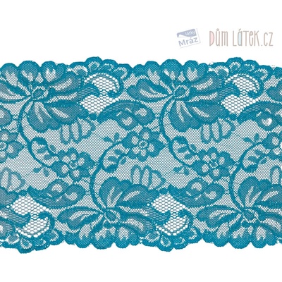 Elastická čipka petrolejová, 150 mm