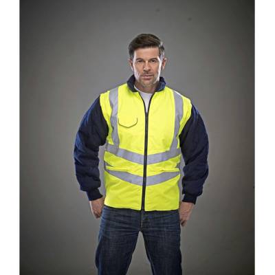 Yoko Hi-Vis bunda odolná vůči detektoru kovu a skeneru HVW703 Hi-Vis Yellow