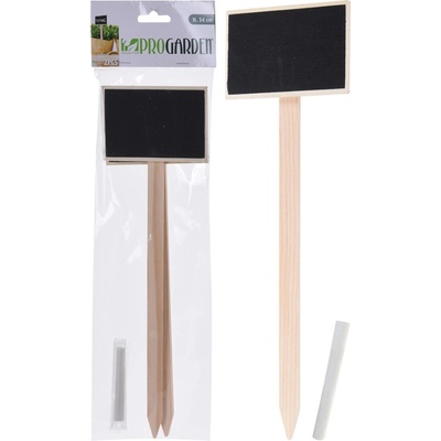Ceduľka záhradná v.34cm s kriedou (2ks)