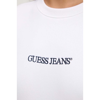 Guess Jeans Суичър Guess Jeans в бяло с апликация W4YQ10 KC811 (W4YQ10.KC811)