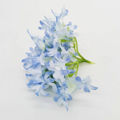 Umělá hlava hortenzie modrá – průměr 12 cm/12ks