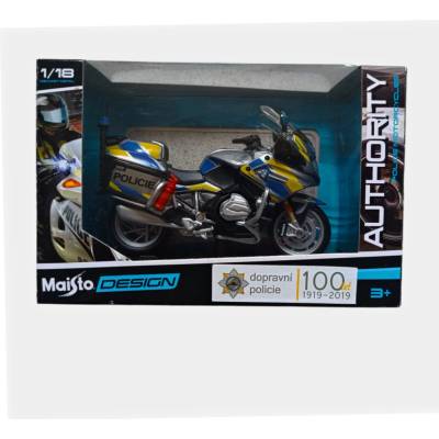 Maisto Motocykl Design Authority Police Motorcycles assort CZ GE IT UK window box 1:18