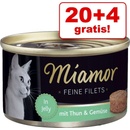 Finnern Miamor Feine filety tuňák & sýr 24 x 100 g