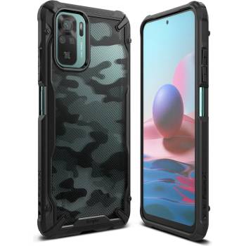 Ringke Противоударен Хибриден Калъф за XIAOMI Redmi Note 10/10S, RINGKE Fusion X Camo Case, Черен (8809785457403)