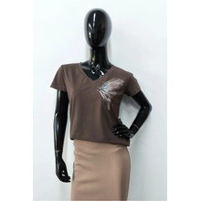 Off pink halenka Girona chocolate
