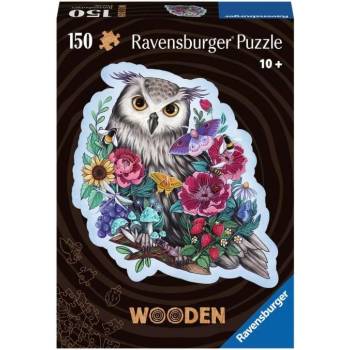Image 1 of Ravensburger Дървен пъзел Ravensburger от 150 части - Мистериозната сова (17511)