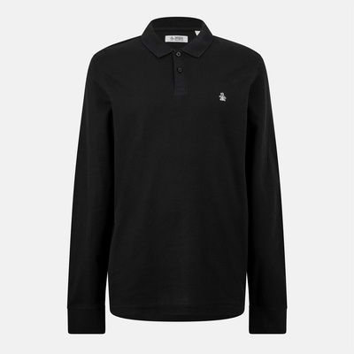 Original Penguin Блуза с яка Original Penguin Men's Cotton Long Sleeve Polo Shirt - Black