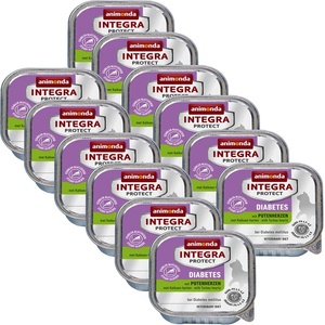 Animonda Integra Protect Cat Diabetes - пуешки сърца 12 x 100г