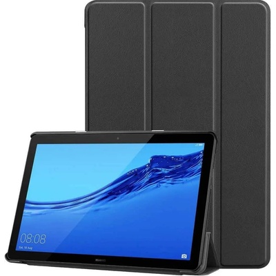 Tech-Protect Smartcase - кожен кейс и поставка за Huawei MediaPad M5 Lite 10.1 (черен) (bulk)