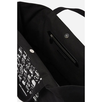 KARL LAGERFELD Памучна чанта Karl Lagerfeld в черно A2W50023 (A2W50023)