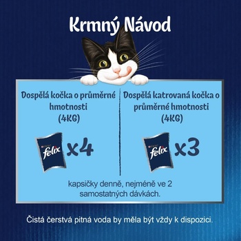 Felix Fantastic s hovädzím kuraťom tuniakom treskou v želé 80 x 85 g