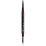 NYX Professional Makeup Blade & Shade молив за вежди с четка цвят Black 0.06 гр