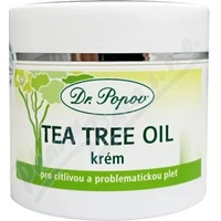 Dr. Popov Tea tree oil krém pro citlivou a problematickou pleť 50 ml