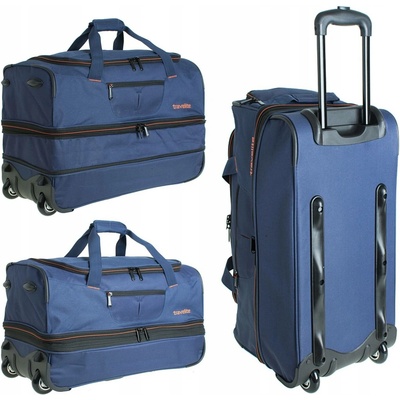 Travelite Basics Wheeled duffle S Navy/orange 64 l