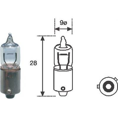 Žiarovka, parkovacie/polohové svetlo MAGNETI MARELLI 002701100000