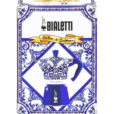 Bialetti Кафеварка Dolce-Gabbana Bialetti Moka Express за 3 чаши, 130мл. син
