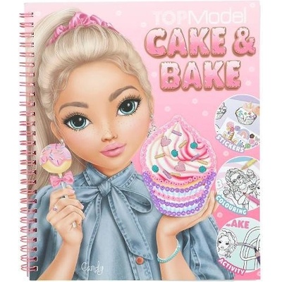 Kreativní sešit se samolepkami Top Model Cake & Bake Candy Candy