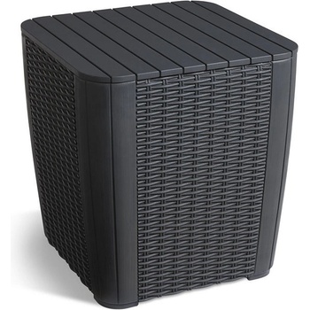 KETER Stůl zahradní s úložným boxem LUZON 43 x 57cm grafit