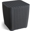 KETER Stůl zahradní s úložným boxem LUZON 43 x 57cm grafit