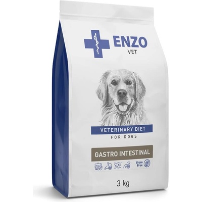 ENZO VET gastro intestinal Диетична, пълноценна суха храна за кучета с чувствителен храносмилателен тракт, 3 кг
