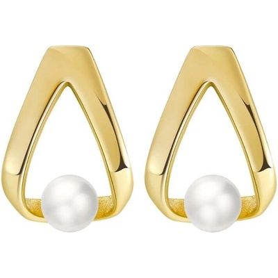 Majya Strieborné náušnice ADRIANE pozlátené 11172