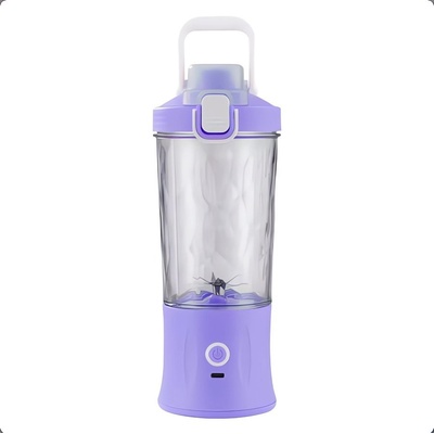 Verk 07296 Láhev se Smoothie mixérem LED RGB 600 ml fialová