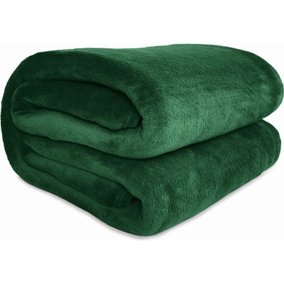 KONTRAST polyester zelená Deka 200x220