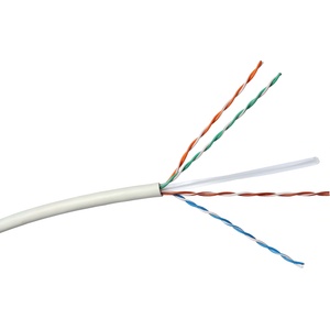 Legrand 632724 Linkeo Cat. 6 U/UTP неекраниран PVC AWG23 Eca бял 305 м в картонена ролка меден кабел за монтаж на стена