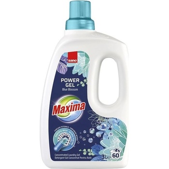 Sano Концентриран гел за пране Sano - Maxima Blue Blossom, 60 пранета, 3 L (7290102993208)