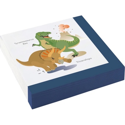 Amscan Dinosaurus ubrousky 20ks 33x33cm