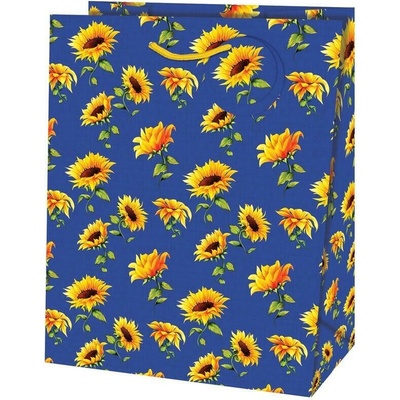Taška dárková Maxi matt 26,7 x 13,7 x 33cm TL - motiv slunečnice