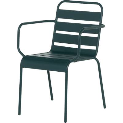Carmen Метален градински стол inisa - тъмнозелен (3535137)