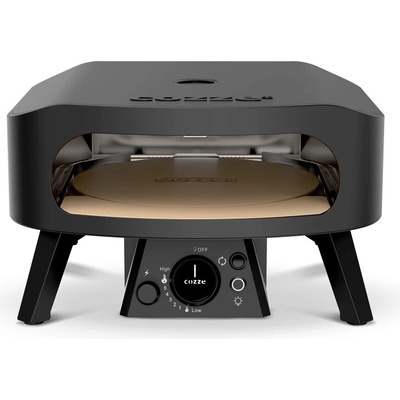 COZZE Pizza pec na plyn s otočným kameňom PREMIUM ROTATE 17" BLACK EDITION