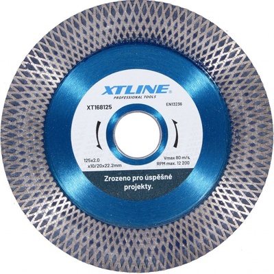 Xtline Kotouč diamantový turbo 115 x 2,0 x 10 / 20 x 22,2 mm XT168115