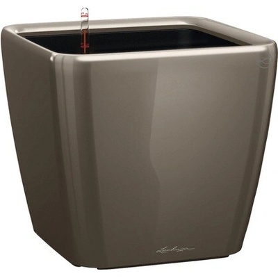 Lechuza Plastový kvetináč Quadro 28 x 28 x 26 cm taupe