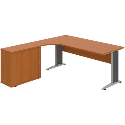 OFFICE PRO s.r.o. HOBIS kancelársky stôl pracovný, zostava pravá - CE 1800 HR P, čerešňa