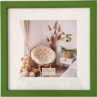 Bondecor Fotorám zelený 1611PLF, plexi sklo, 20x20 cm