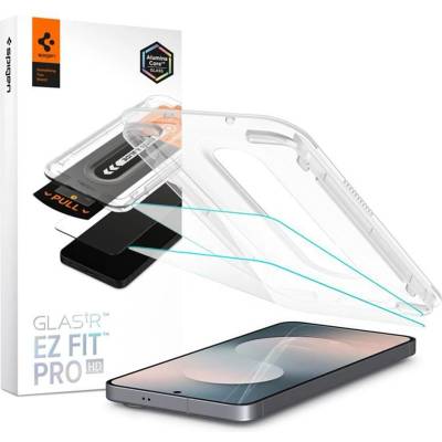 Spigen Стъклен протектор за Samsung Galaxy S25 FE - Spigen Glas. tR EZ-FIT Pro HD (2 броя) - Прозрачен
