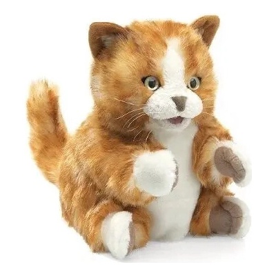 Folkmanis Zrzavá kočka Tabby 20 cm