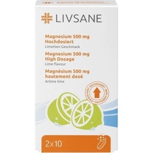 LIVSANE Magnézium 500 mg 20 šumivých tabliet