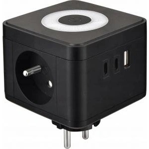 Viking Viking adapter Y23L, 2x 230 V, 1x USB-A, 2x USB-C, touch touch
