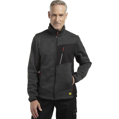 DIADORA Chicago pánská pletená bunda šedá
