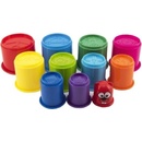 Teddies Kubus pyramída skladačka guľatá 11ks