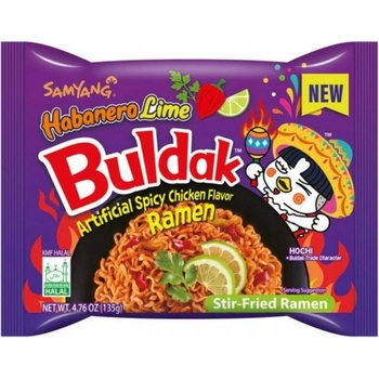 Samyang Buldak Habanero Lime pálivé ramen nudle s příchutí kuřete 135 g