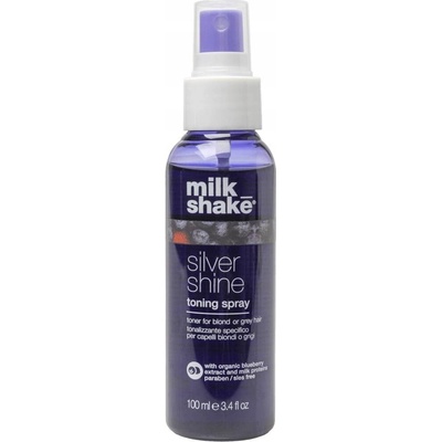 Sprej na blond a šedivé vlasy Milk Shake Silver Shine proti žlutým tónům 100 ml