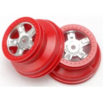 Traxxas диск 1.4/1.8" SCT сатенено-червен (2)