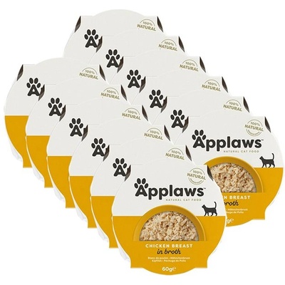 Applaws Консерва за котки с пилешки гърди в бульон 12 x 60 г