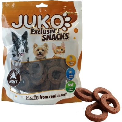 JUKO Snacks Hmyzie krúžky 250 g